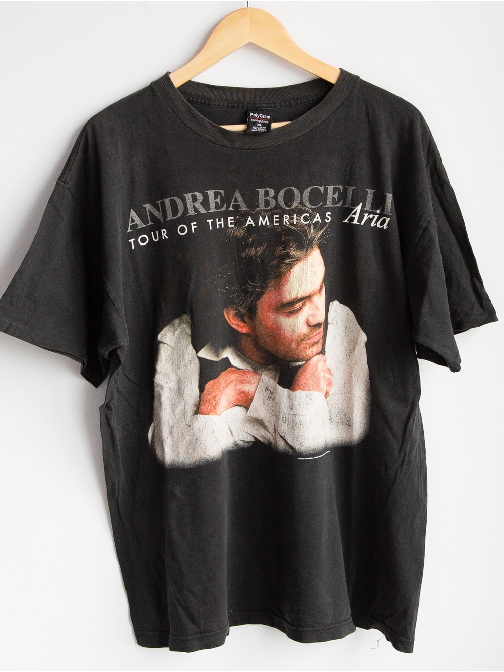 Vintage 1998 Andrea Bocelli Aria Tour T Shirt XL